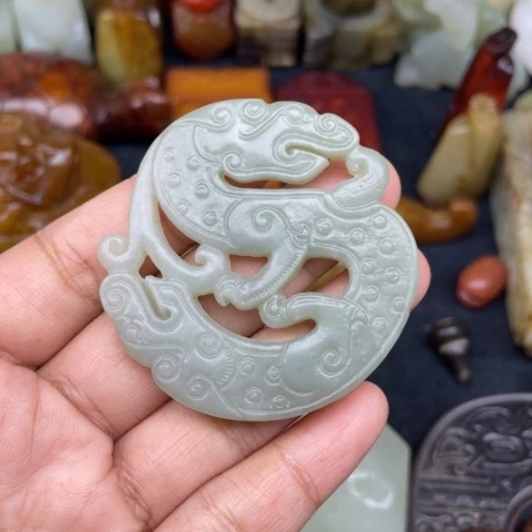 和田玉未镶嵌颈饰102