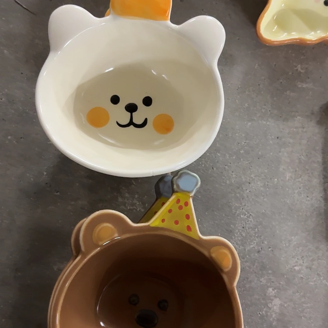 搪瓷微瑕柿子熊加棕熊