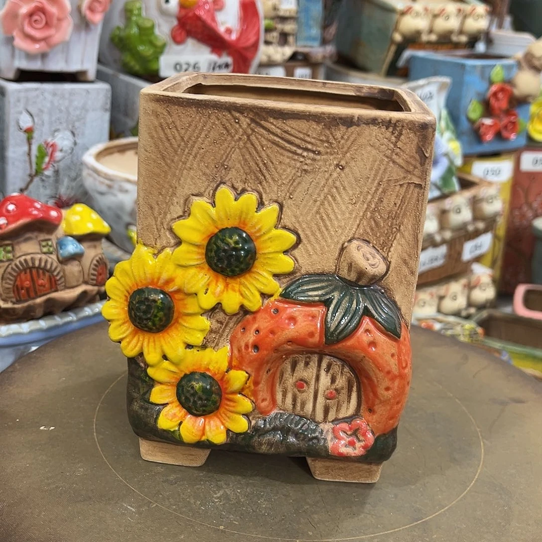 粗陶多肉花盆花盆