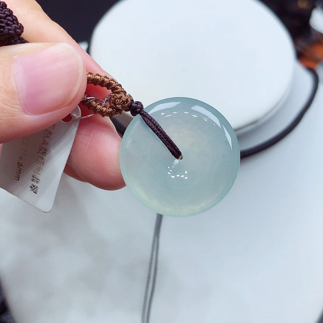 翡翠未镶嵌颈饰编号15，23.1/4.6