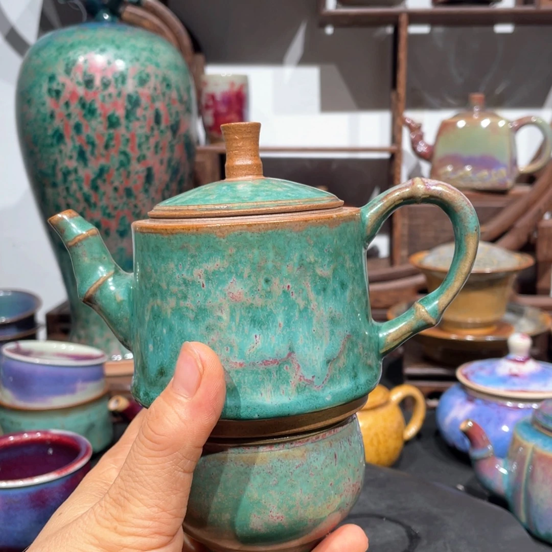 ****签中国神后钧瓷茶器