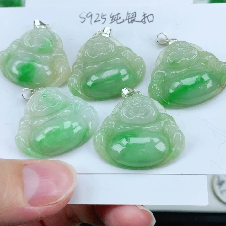 翡翠挂件银S925镶嵌多样性发其1