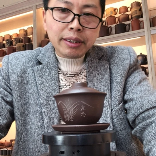 紫泥茶杯盖碗容量200
