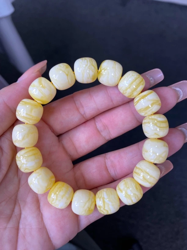 天然原矿蜜蜡老型手串13尺寸