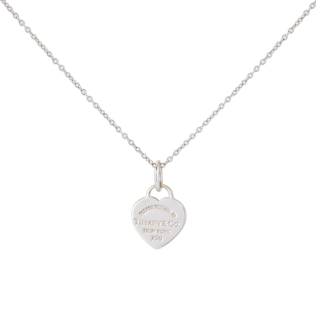 99新 Tiffany & Co./蒂芙尼 Heart Tag爱心项链/JLP018669