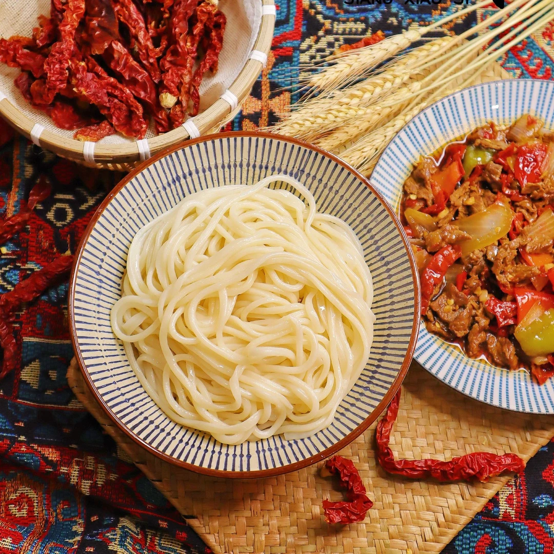 【达人专属】249g*10包 疆小集正宗新疆手工鲜面冷冻奇台面粉拉条子