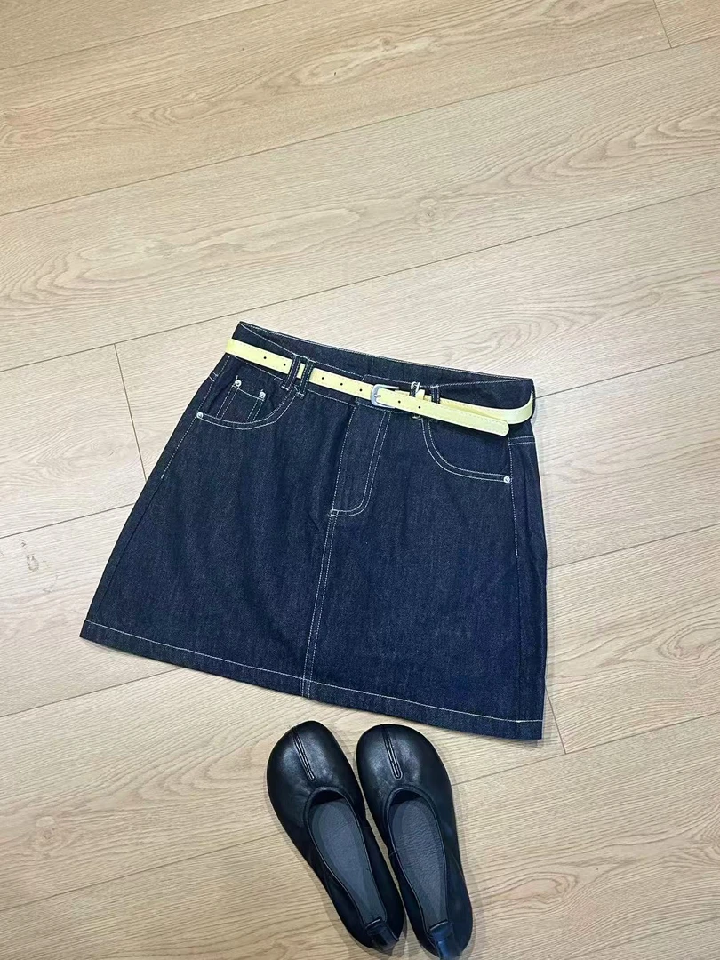 【志玲家】优选8288款普洗兰牛仔短裙