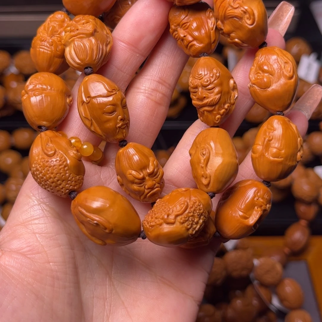 橄榄核手串1.6十八罗汉手持