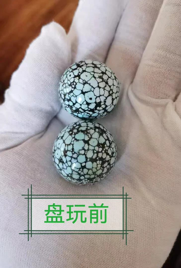 天然原矿喇叭山瓷釉级乌兰花大圆珠已售孤品勿拍