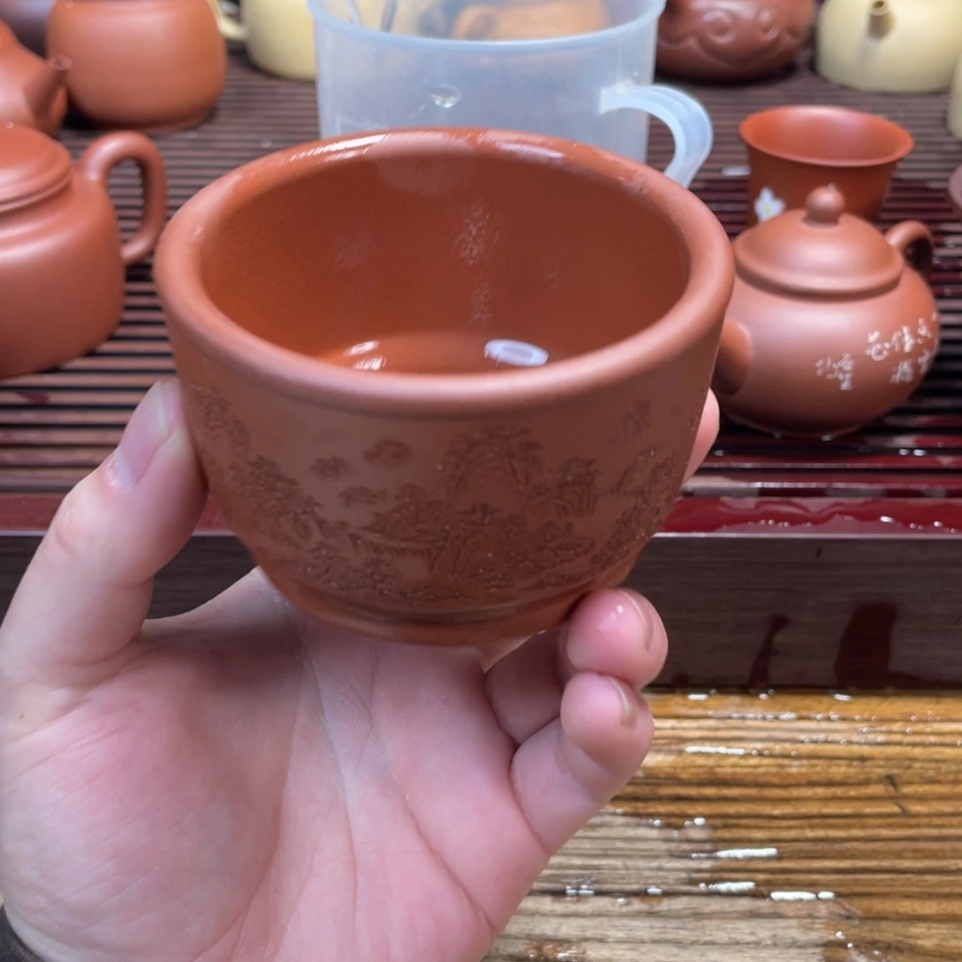 紫砂茶杯宜兴原矿