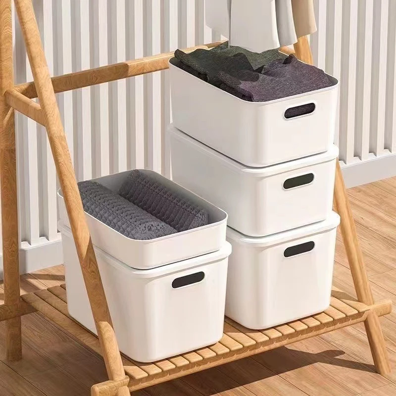 水果带盖桌面塑料盒子杂物储物盒化妆品调料收纳筐玩具首饰收纳盒