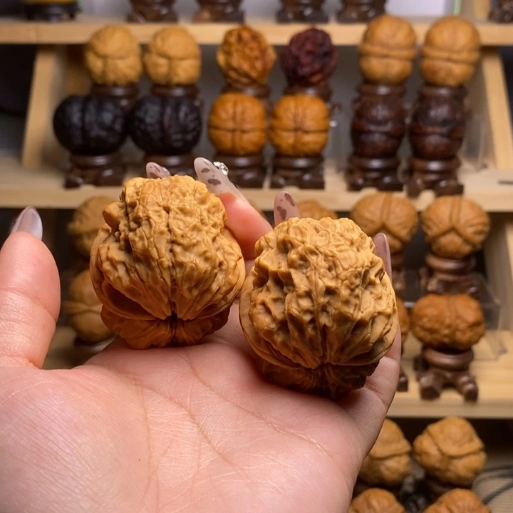 吊坠文玩核桃46赤龙金蟾Y35