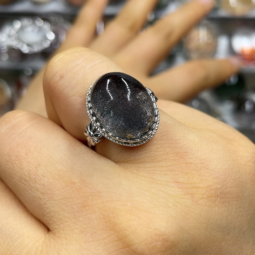 【闪购商品】水晶珠宝半成品银S925镶嵌戒指