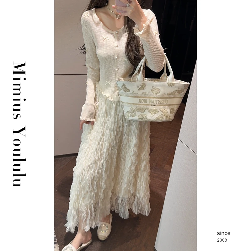 【mimius】U 蝴蝶结冰丝防太阳针织开衫 WG02313