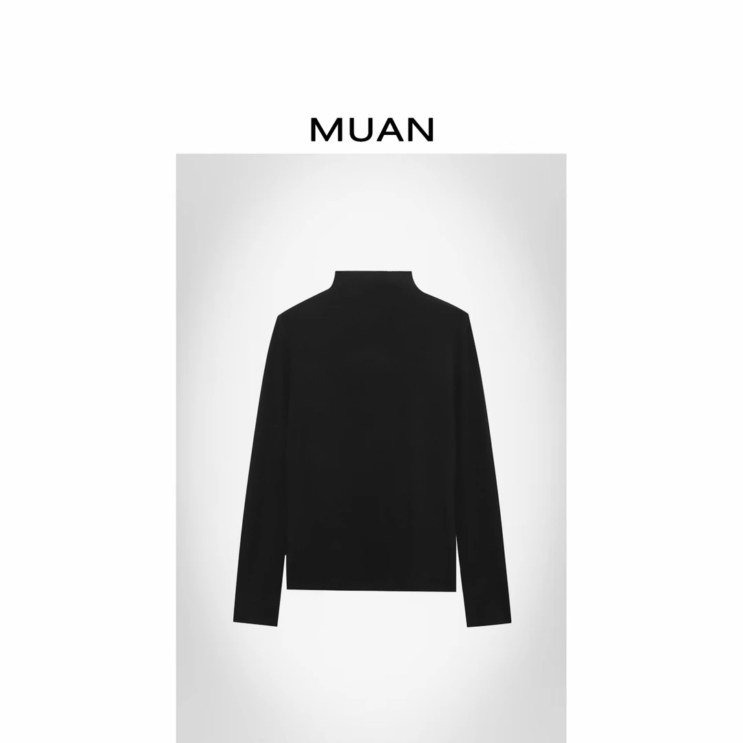 JADE阿毛：《风度打底》小中领版 定制极简打底上衣百搭CQ-MJ-F8337