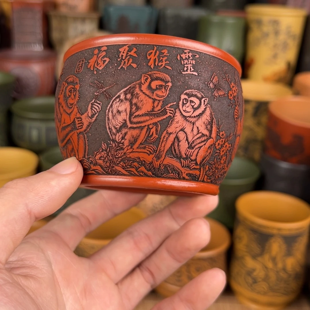 茶杯紫砂宜兴原矿紫砂杯