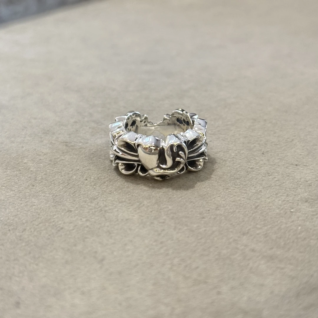 925银银制品 Chrome Hearts克罗心 银新款爱心戒指 （US 6）
