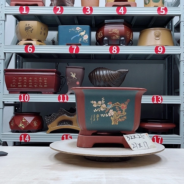 紫砂花盆紫砂花盆