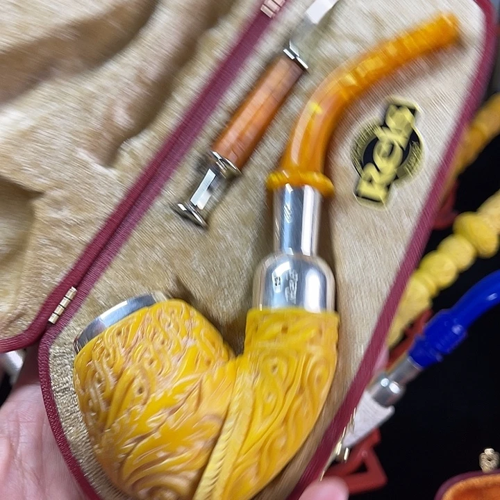 海泡石烟斗大号军插花篮03