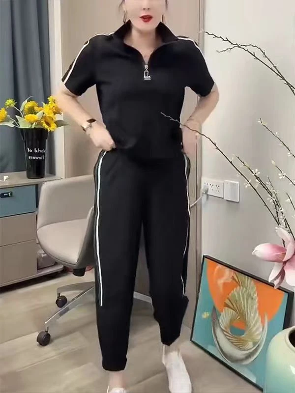 9757休闲新款两件套