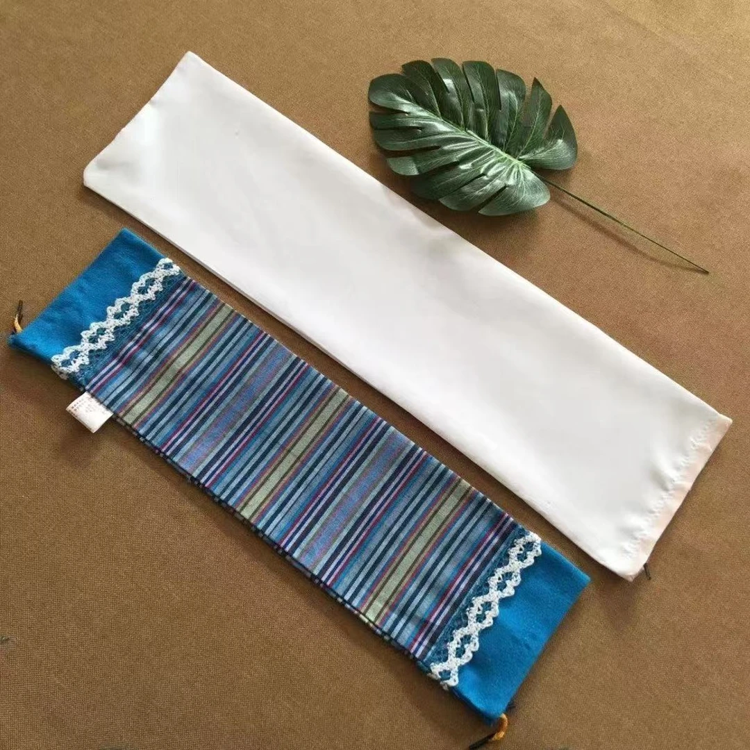 小号条纹糖果枕套无填充物含内外套 颈椎枕糖果枕头成人枕套