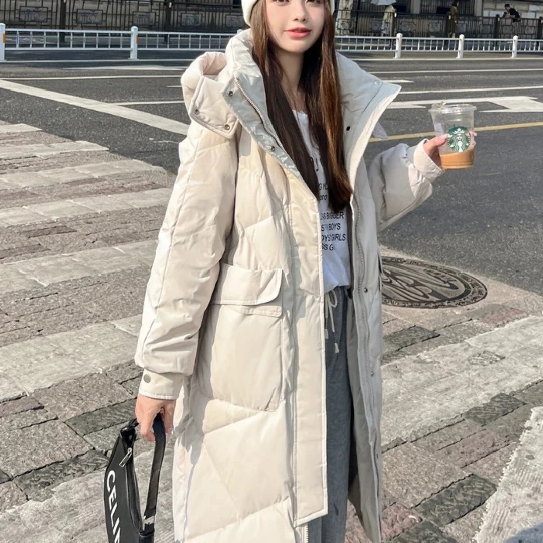 903米黄色加厚长款防寒服