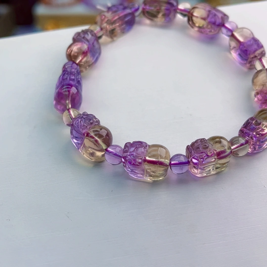 未镶嵌水晶手串天然保真