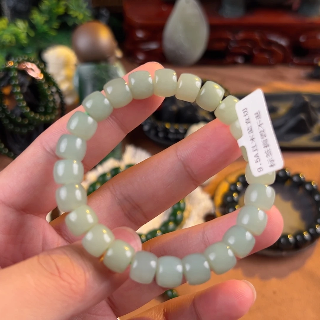 和田玉未镶嵌手链