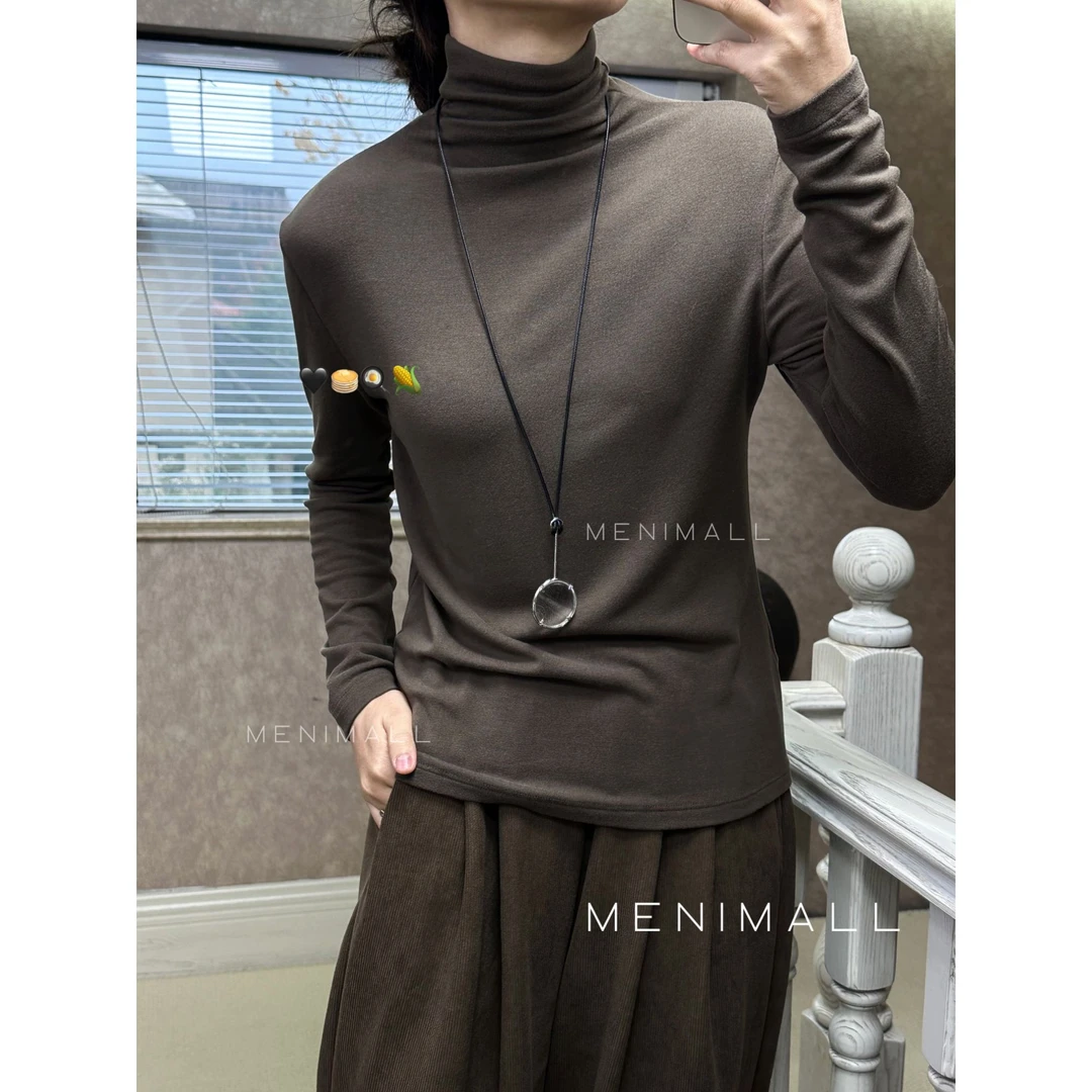 MENIMALL “万能打底”软糯贴肤正肩必入基础款纯色打底