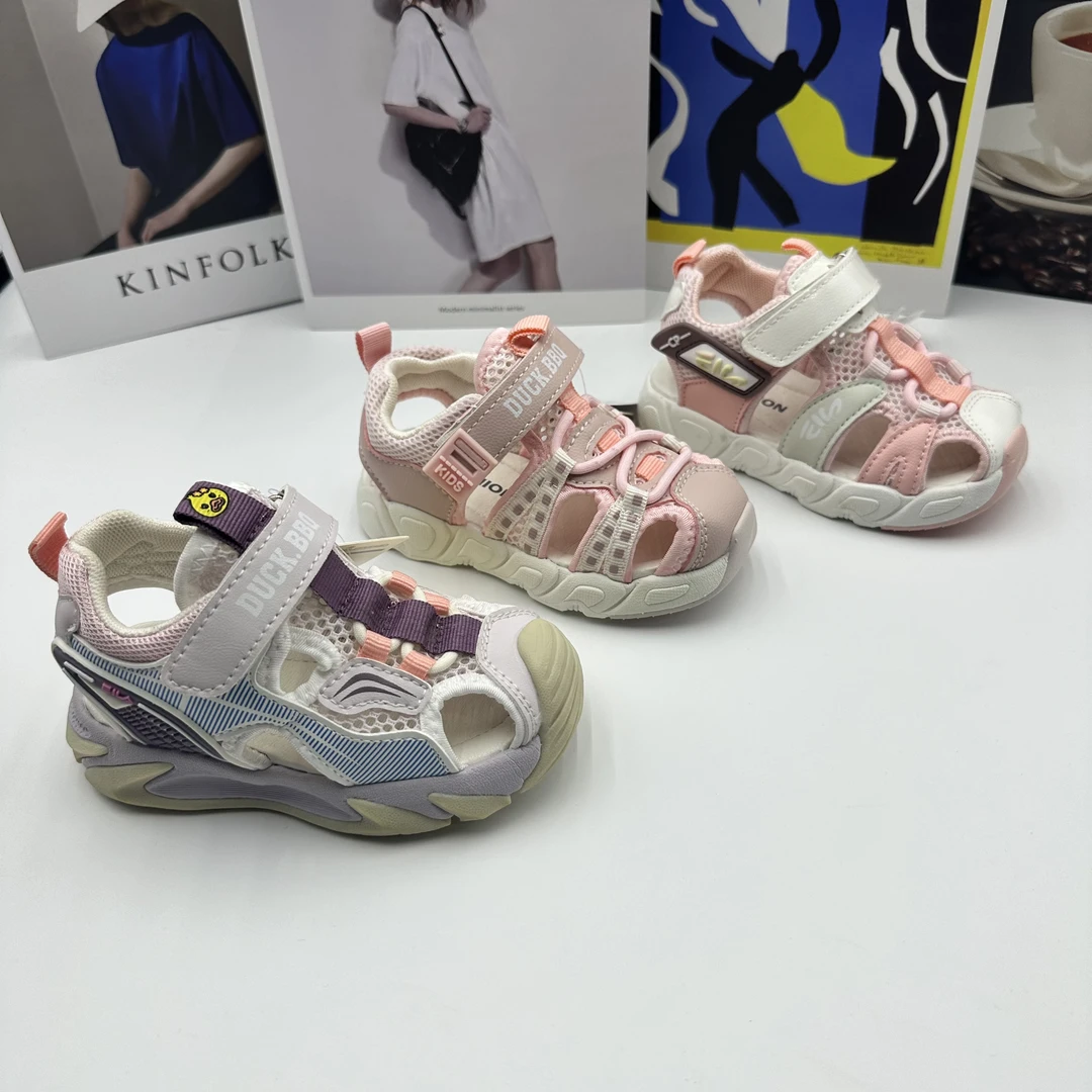 实体！线下品牌夏季机能凉鞋男运动凉鞋女童沙滩凉鞋超轻防滑