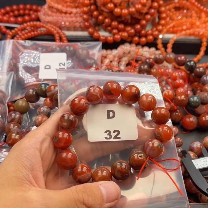 南红玛瑙未镶嵌多样性发货默认微瑕称重14mm