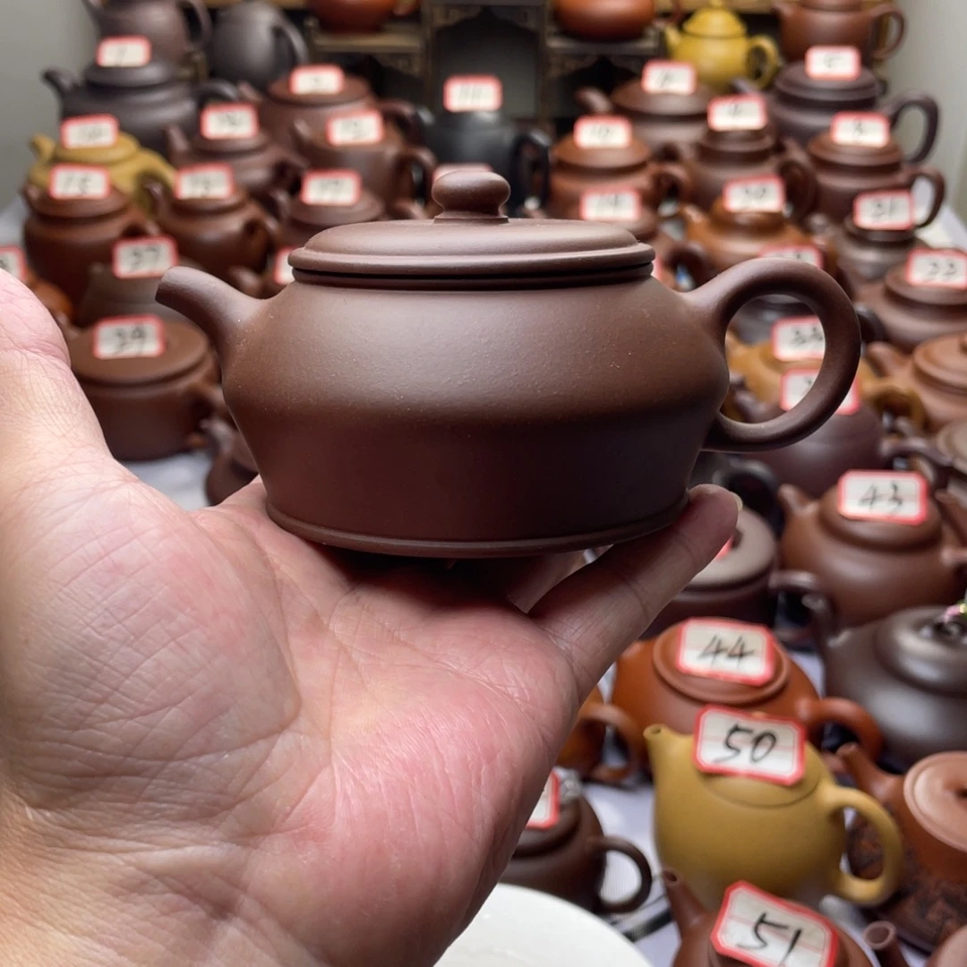 紫砂茶壶宜兴紫砂半手工