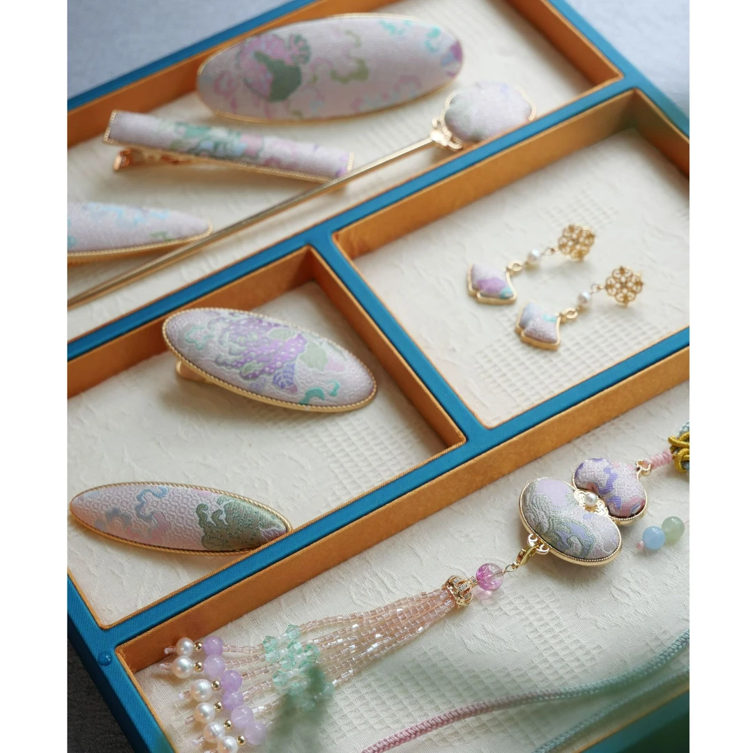 宋锦葫芦【福禄·古钱三多】手工项链挂件 新中式国风首饰饰品汉服