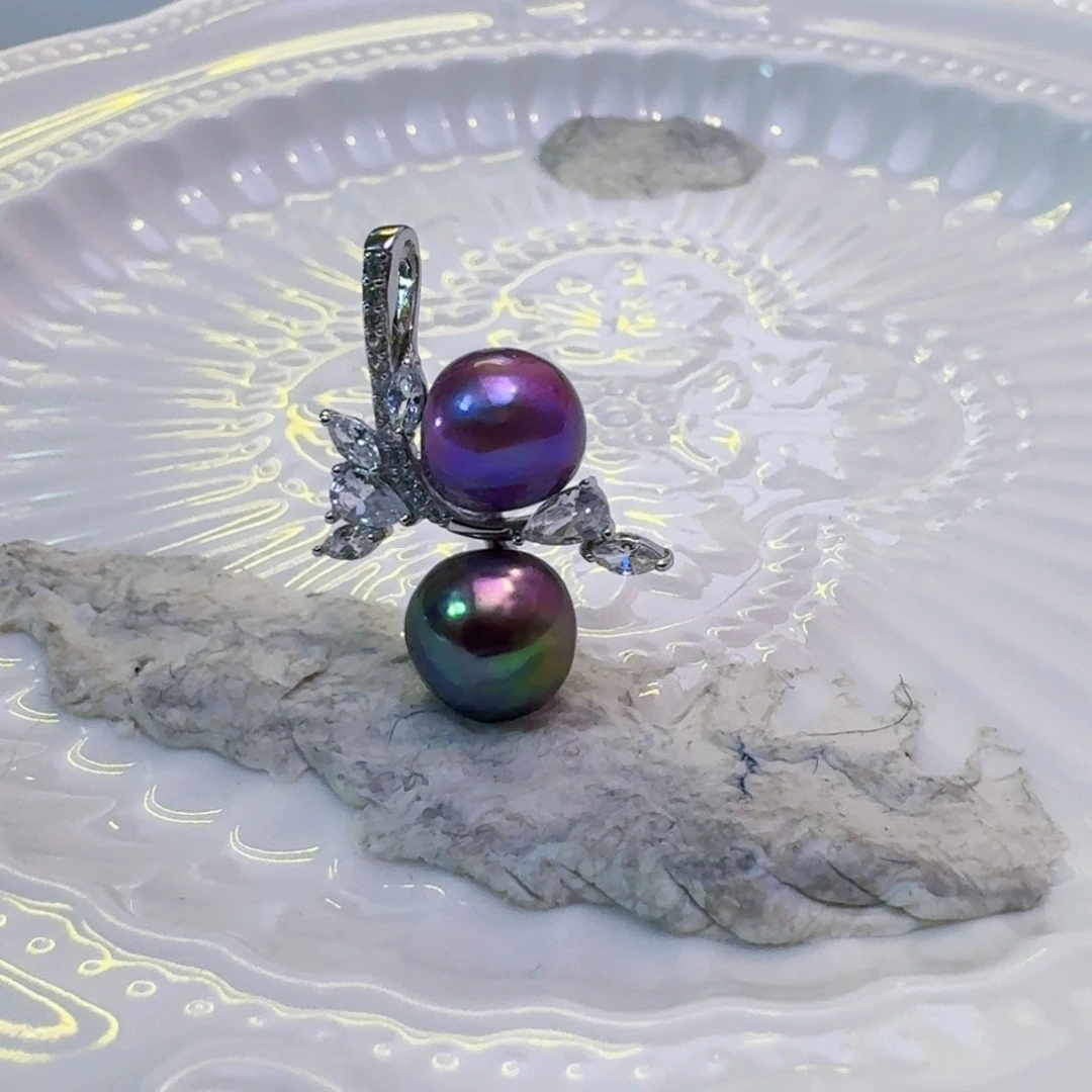 淡水珍珠吊坠(不含链)未镶嵌奶**糖