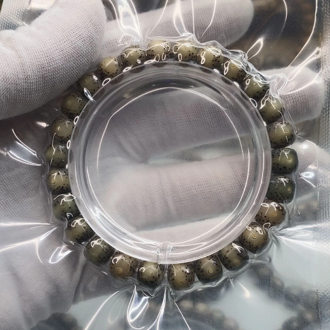 【闪购商品】手串星月菩提9×8一物一图原生态同枝糯冰一线天