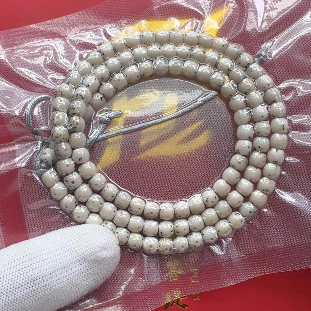 星月菩提手串37梵天冰白大眼睛通体6左右108