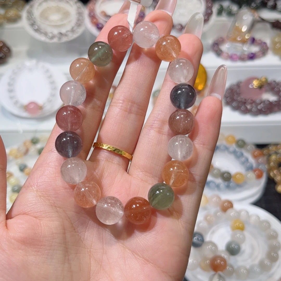 未镶嵌手链发晶彩兔毛