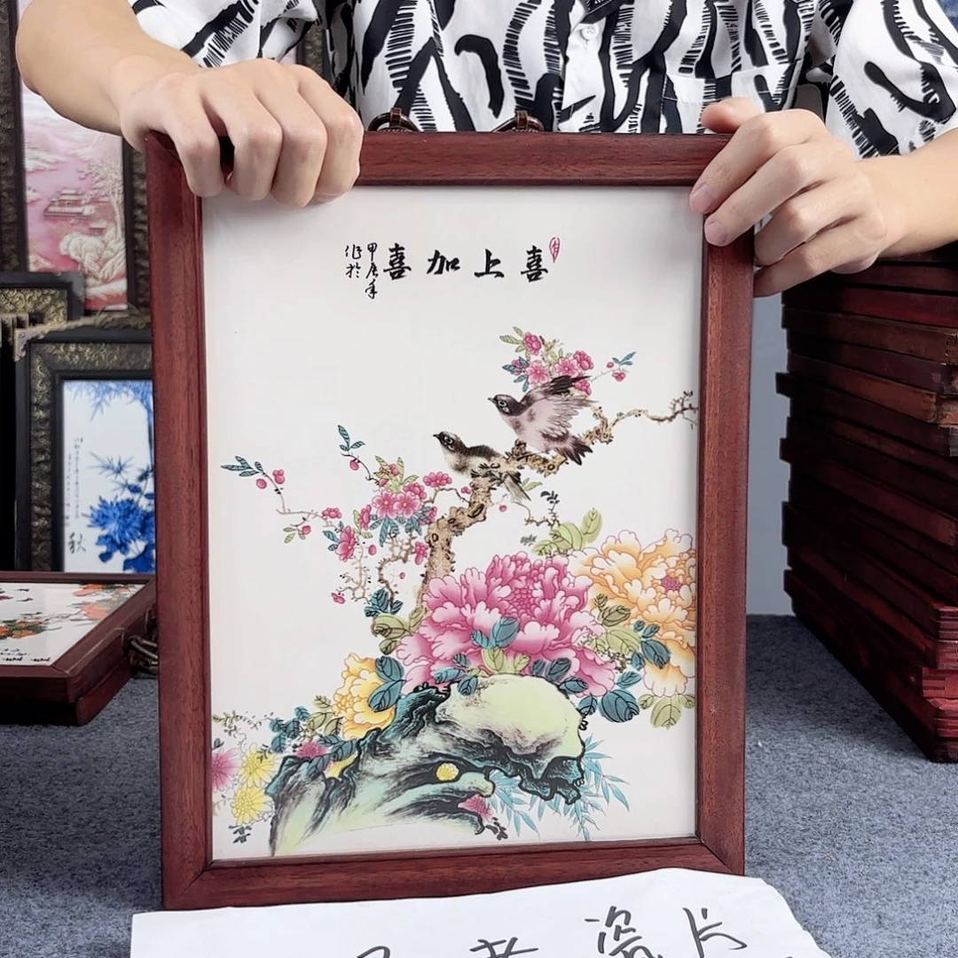 摆件景德镇陶瓷瓷板画