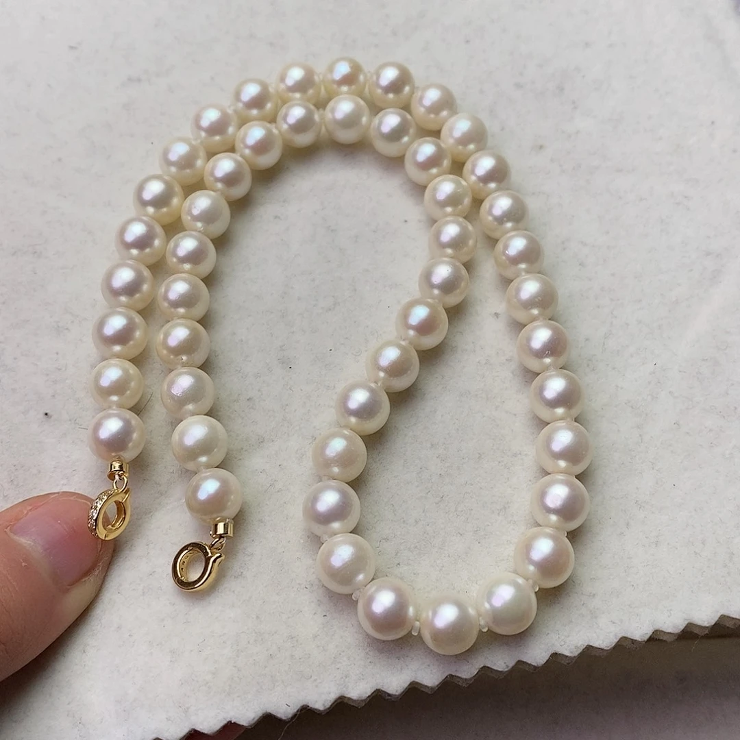 海水珍珠颈饰银S925镶嵌