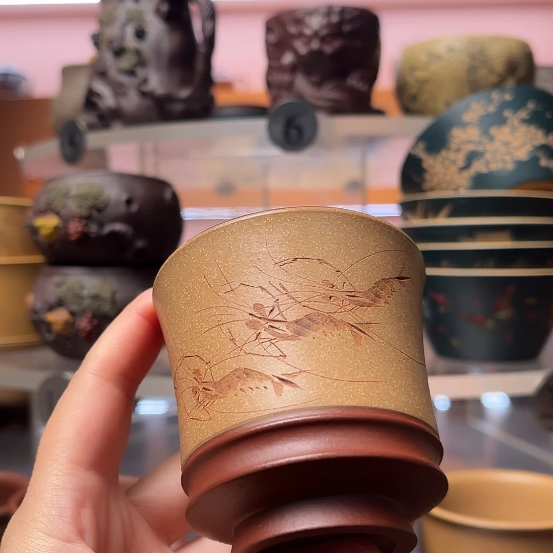 茶杯紫砂100毫升 小马蹄杯