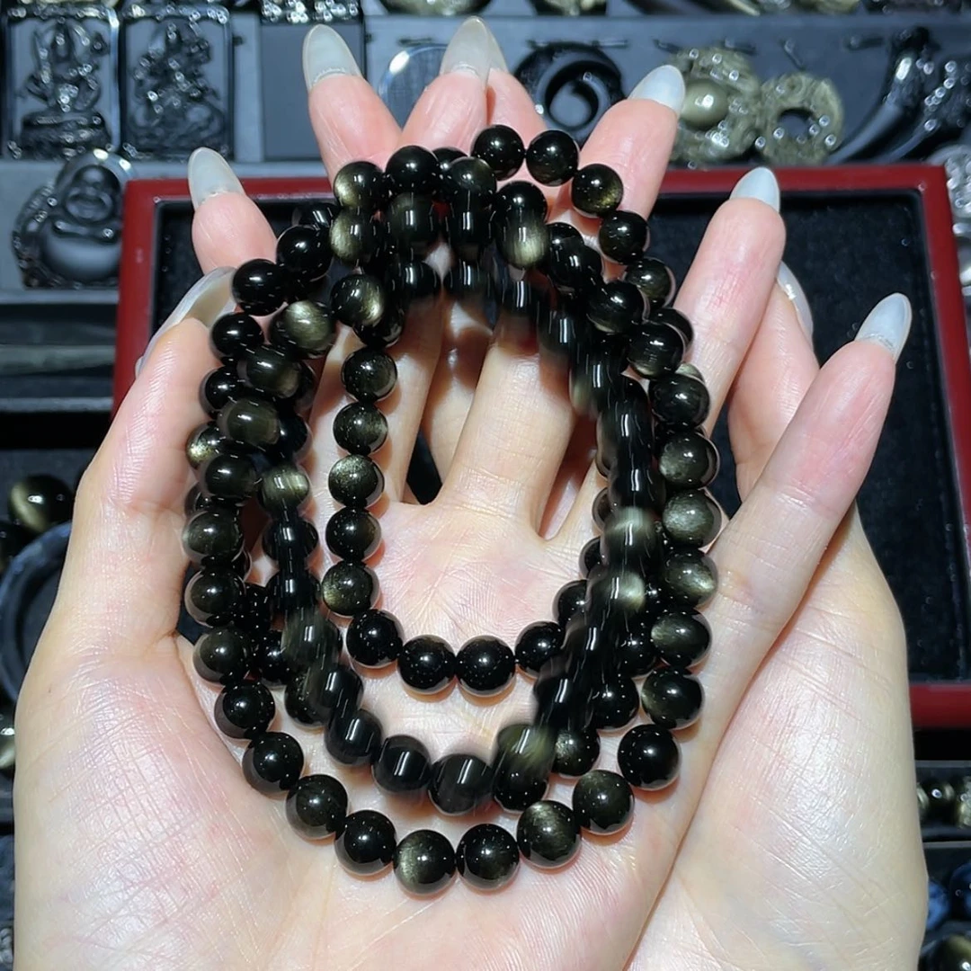 【闪购商品】黑曜岩未镶嵌项链✘****✘