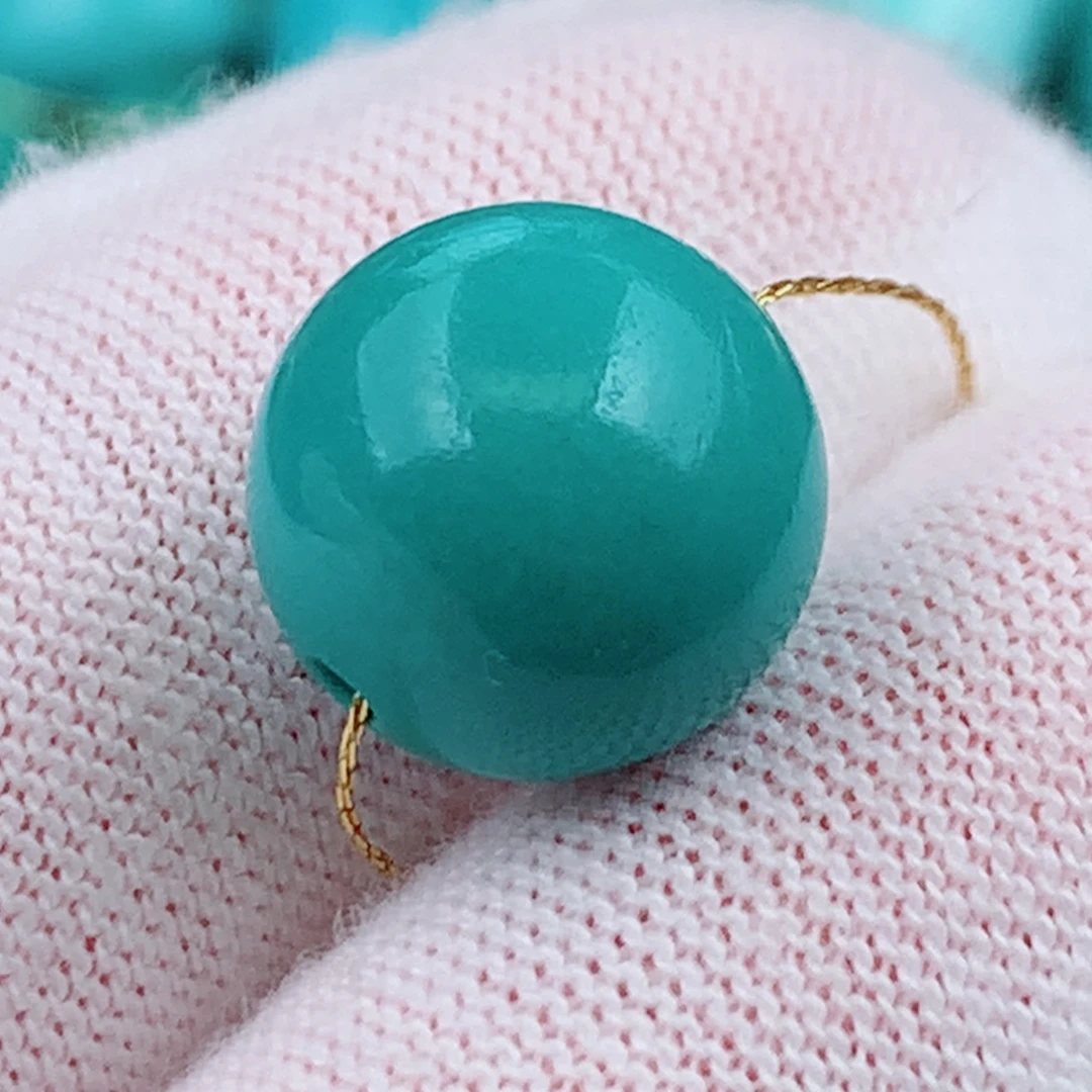 绿松石未镶嵌珠宝奇石12mm