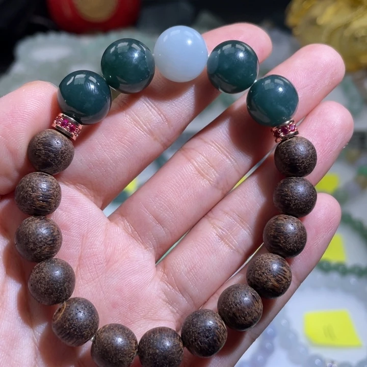 翡翠未镶嵌手链天然翡翠a货