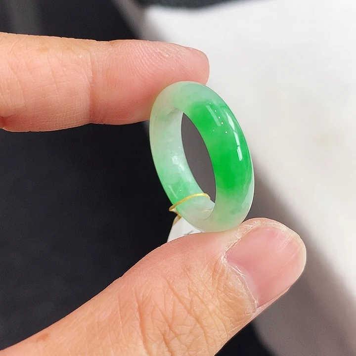翡翠未镶嵌戒指16-17号
