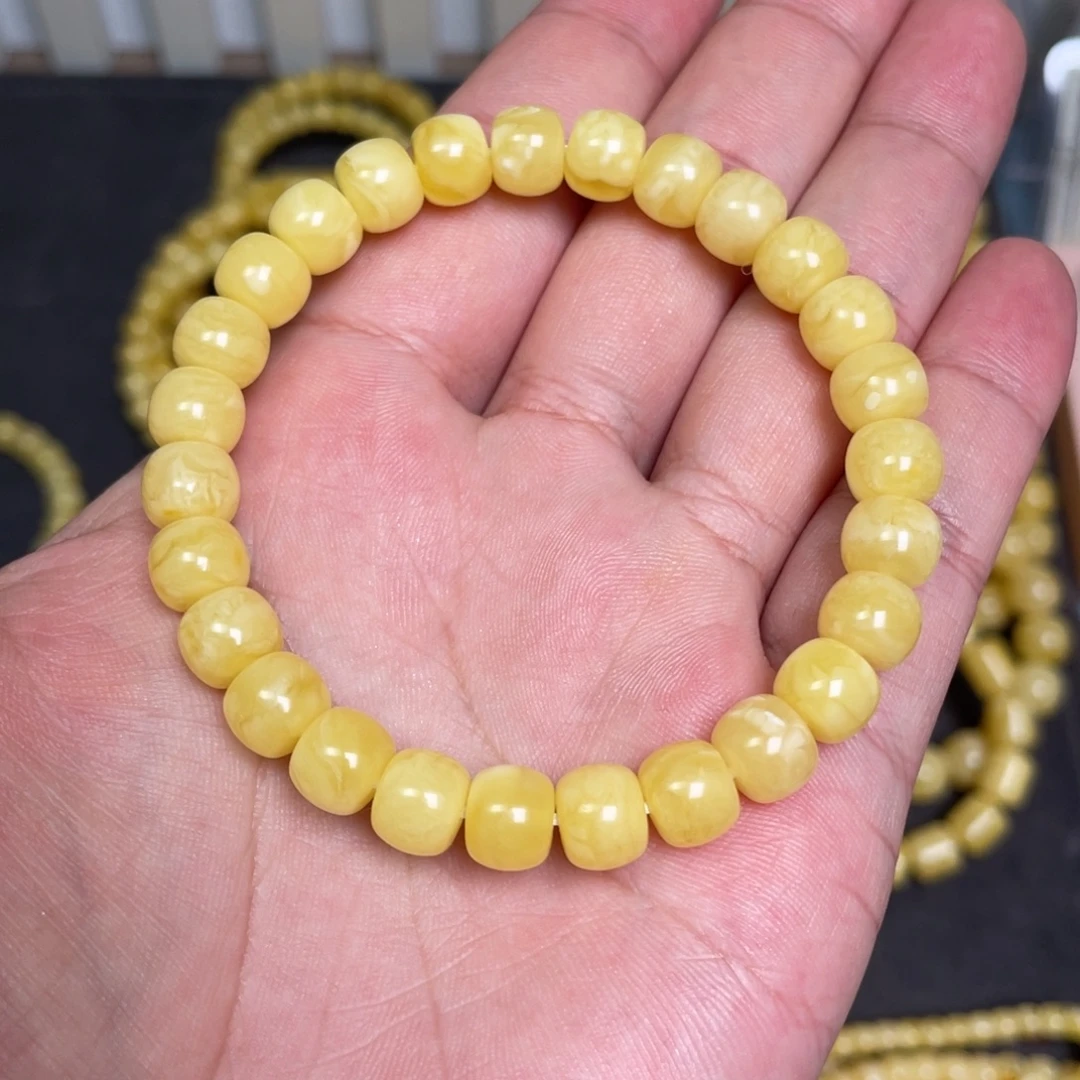 蜜蜡未镶嵌裸石蜜蜡手串8.6mm