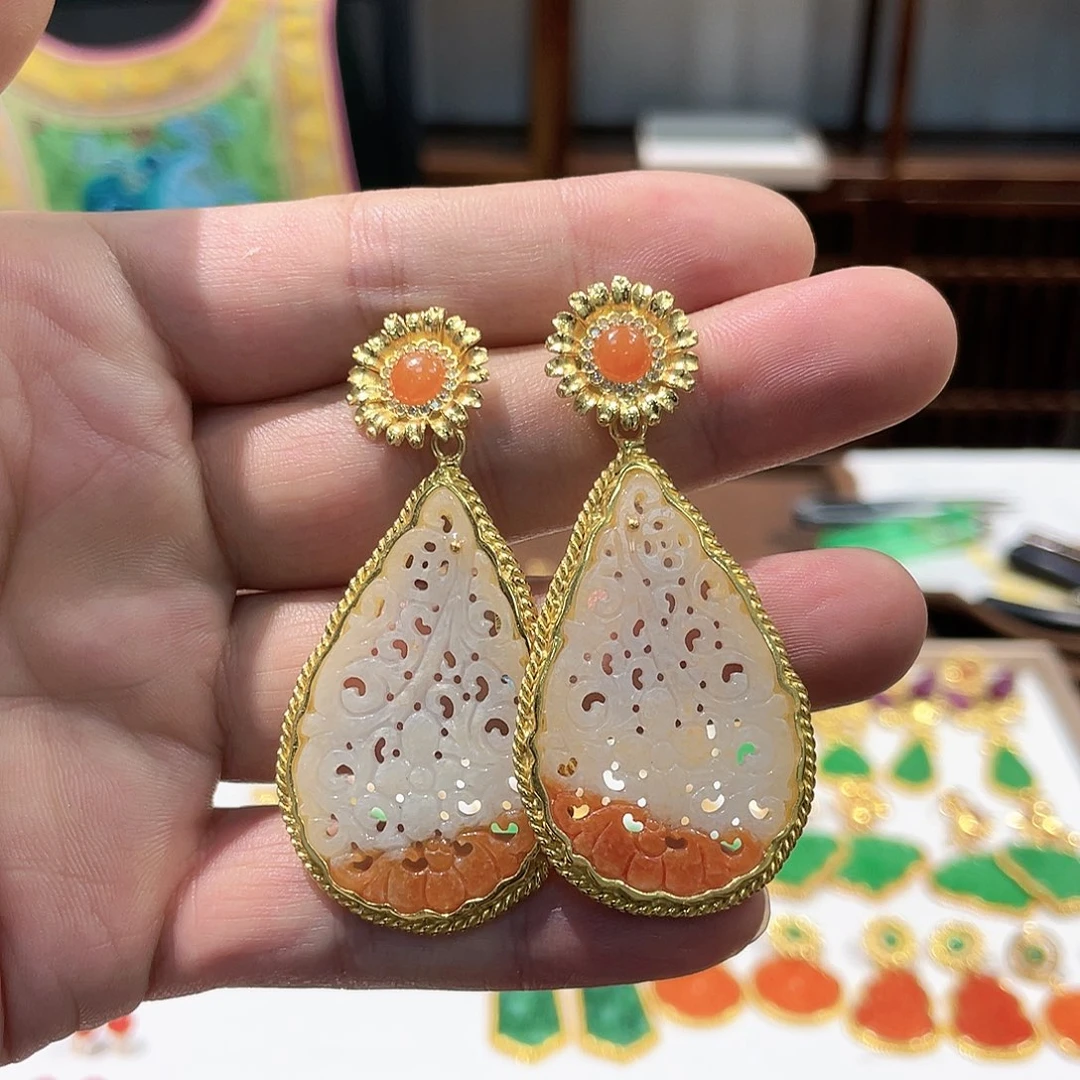 锦纶非金属耳坠耳饰