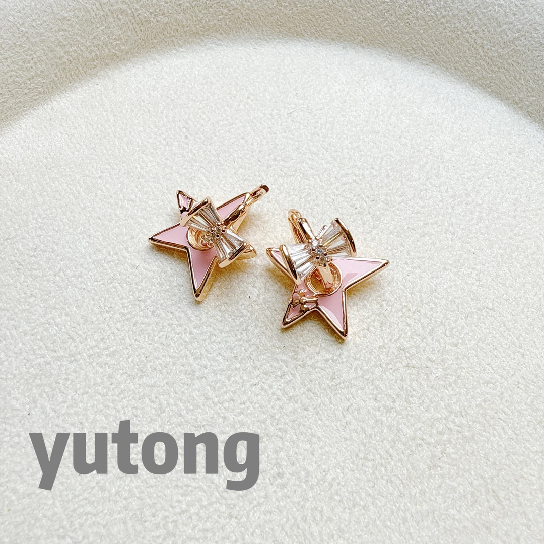 铜合金锆石耳饰 【雨桐轻奢饰品】设计款耳环YT03476