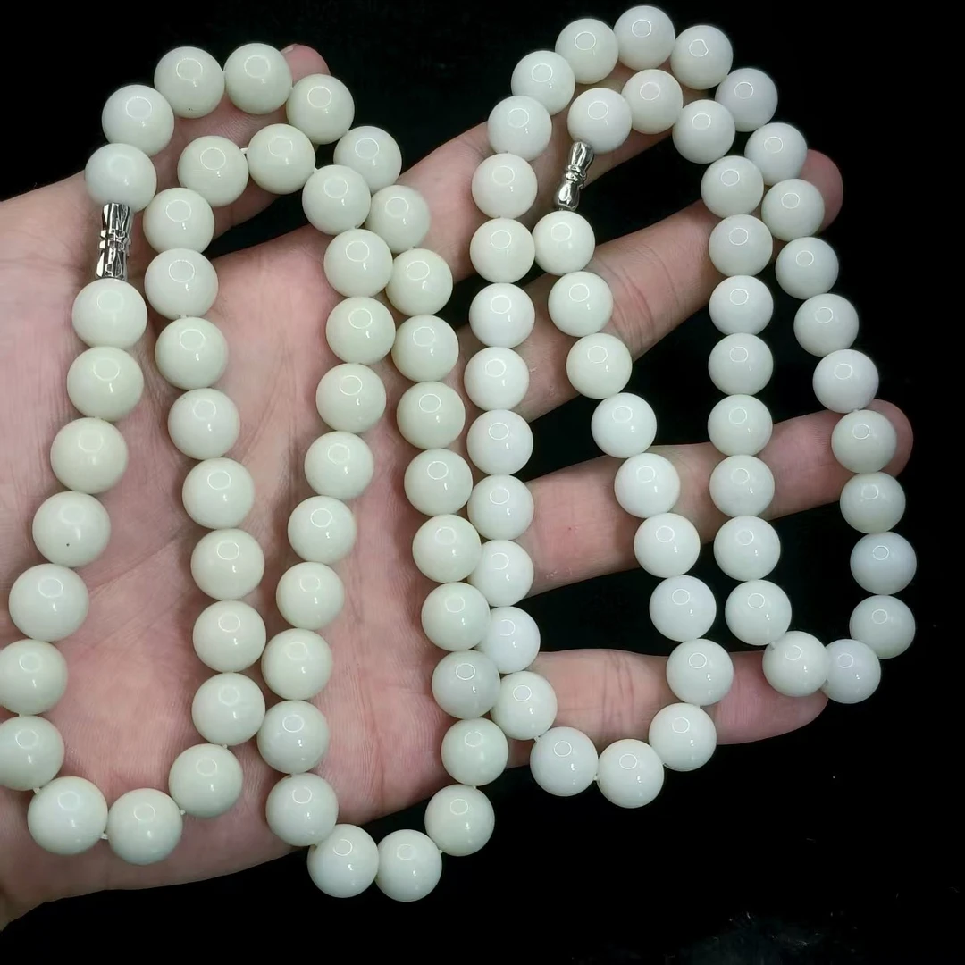 【龙想精选】和田玉公主链DJ3【多样性发其一】约10mm