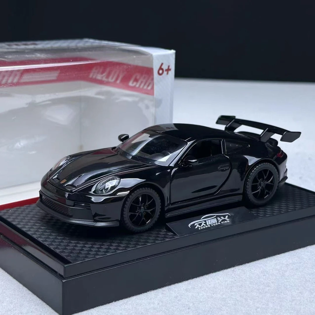 保时捷 911 GT3 合金跑车模声光回力汽车模型合金车收藏摆件