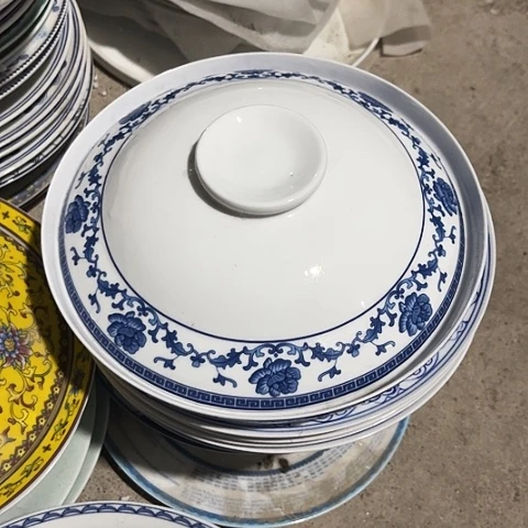 碗8寸盖碗一个陶瓷陶瓷